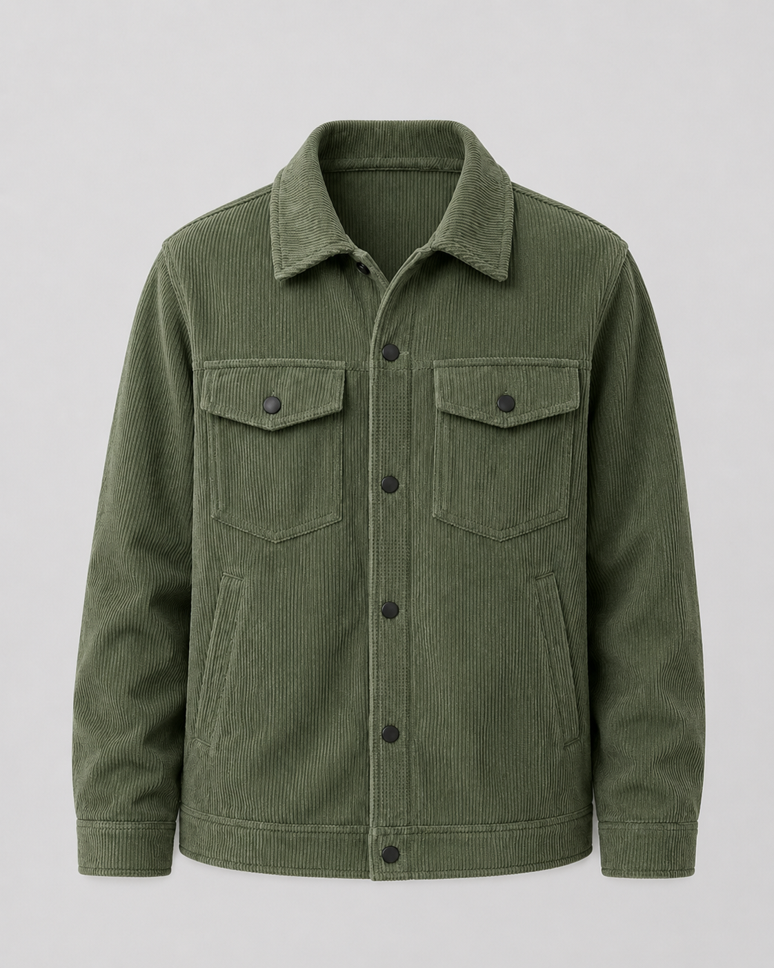 Men's Corduroy Overshirt Jacket | Cotton Shirt Jacket | Chest Pockets | Casual Layer | Steven & Levon