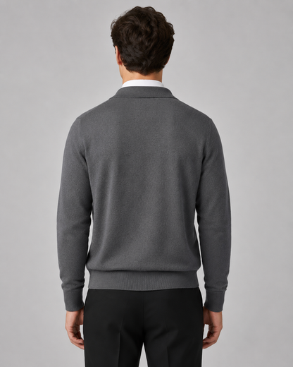 Men's Knit Cardigan | Button Front | Classic Fit | Soft Knit | Smart Casual Layer | Steven & Levon