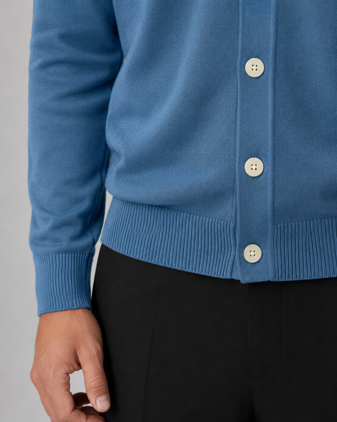 Men's Knit Cardigan | Button Front | Classic Fit | Soft Knit | Smart Casual Layer | Steven & Levon