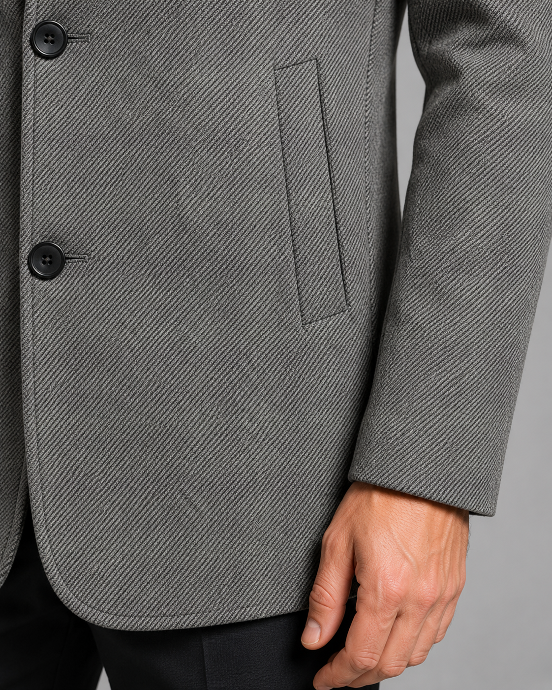 Men's Mandarin Collar Blazer | Tailored Fit | Single Breasted | Smart Casual Jacket | Steven & Levon