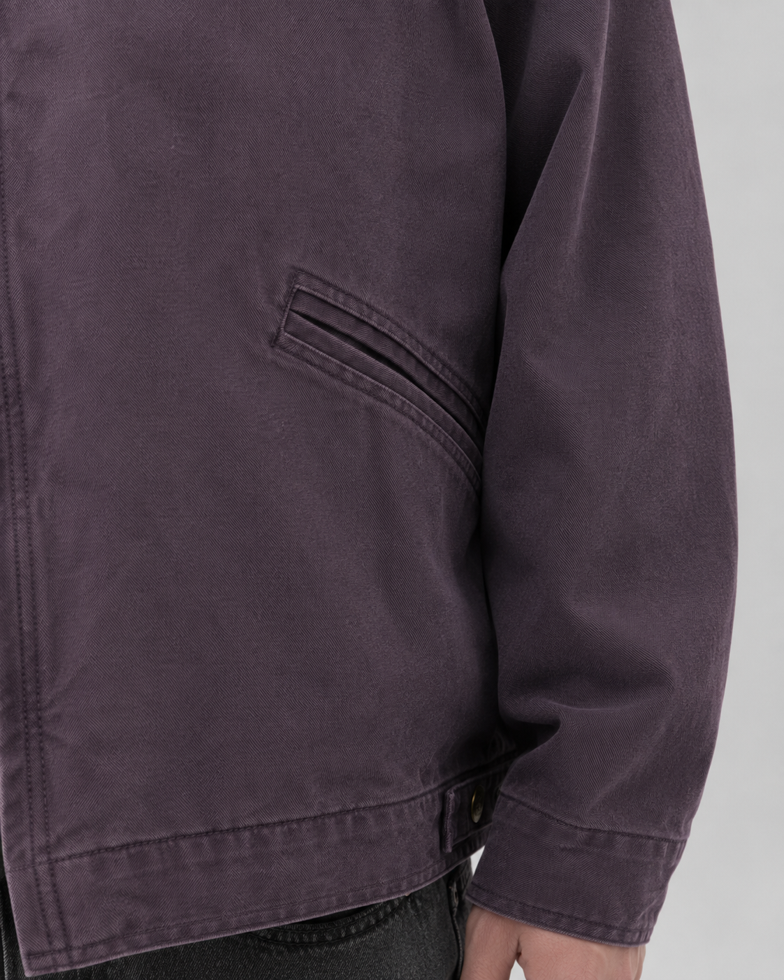 Men's Cotton Canvas Barn Jacket | Corduroy Collar | Button Front | Casual Workwear | Steven & Levon