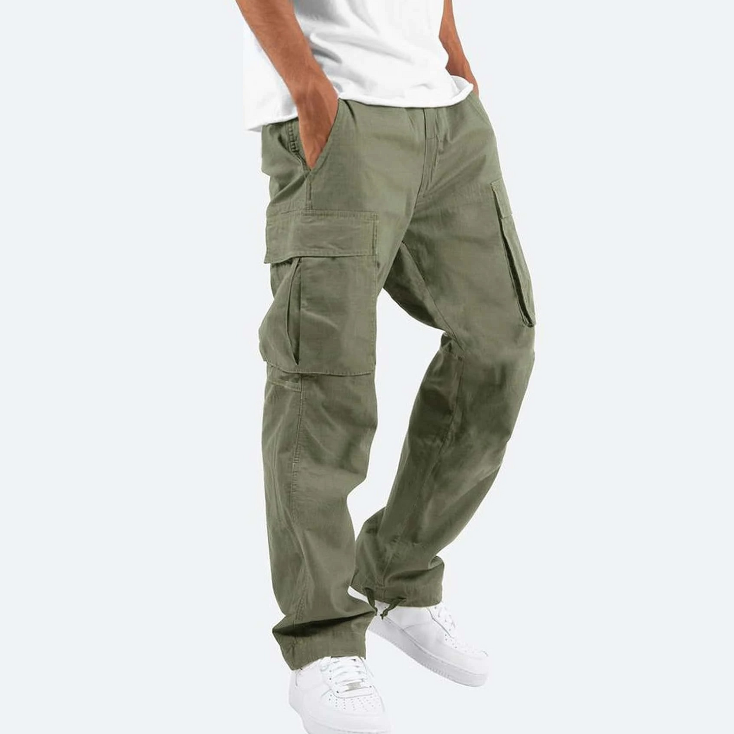 Men’s Cargo Pants | Relaxed Fit | Utility Pocket Trousers | Casual Streetwear | Steven & Levon
