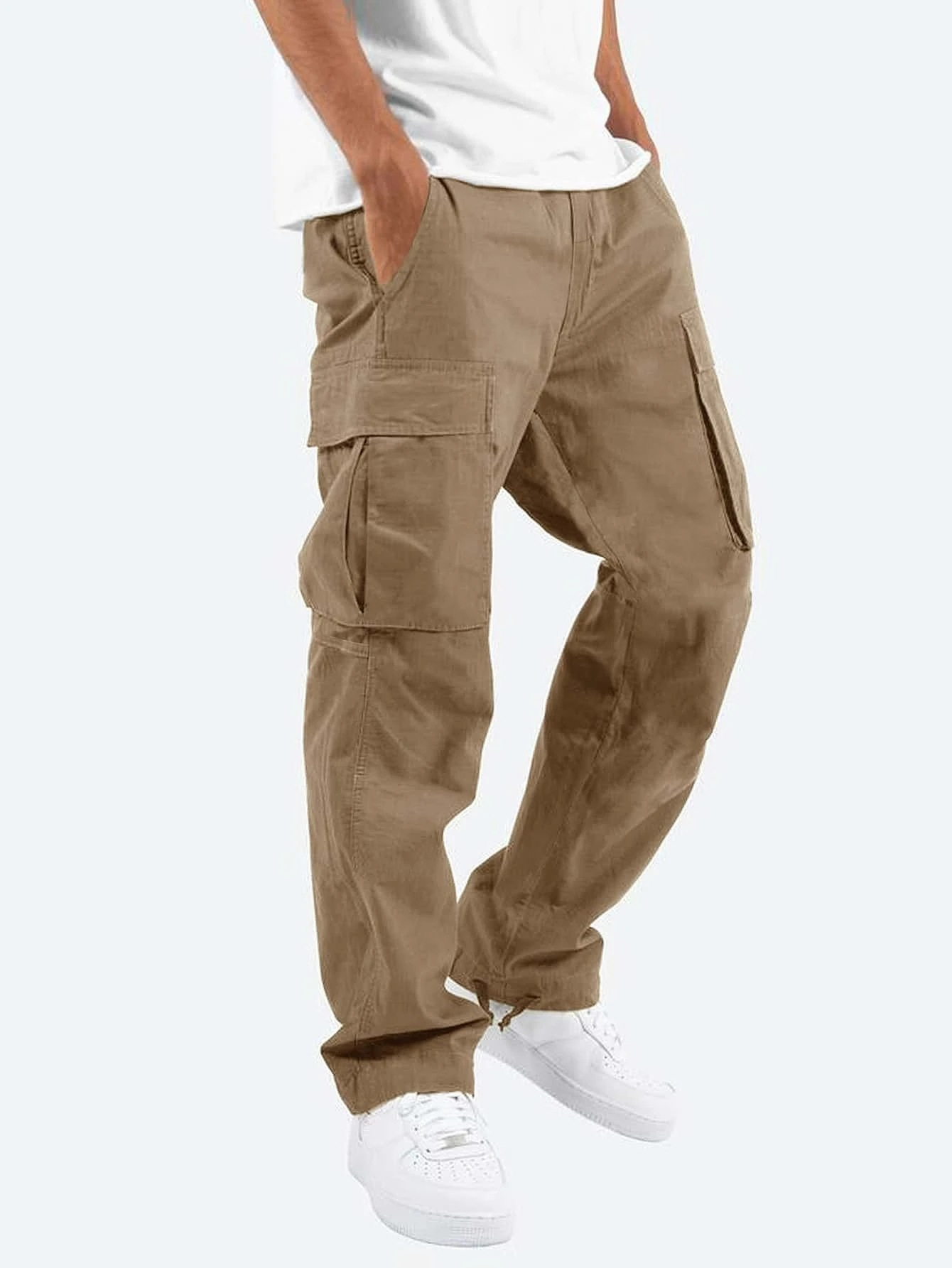 Men’s Cargo Pants | Relaxed Fit | Utility Pocket Trousers | Casual Streetwear | Steven & Levon