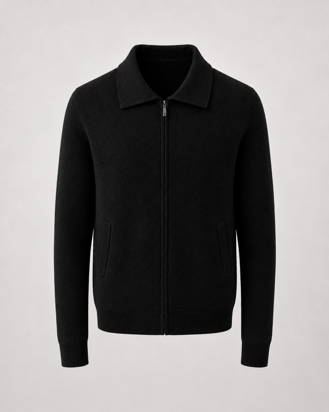 Men's Wool Zip Up Sweater | Long Sleeve | Soft Knit | Classic Fit | Smart Casual Layer | Steven & Levon