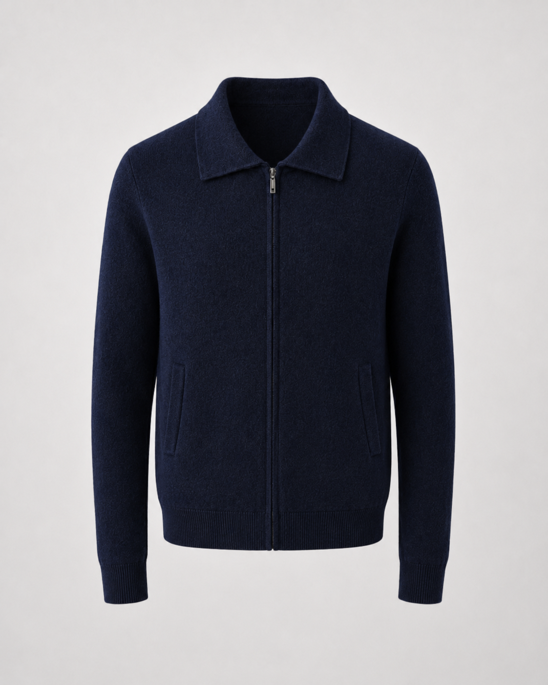 Men's Wool Zip Up Sweater | Long Sleeve | Soft Knit | Classic Fit | Smart Casual Layer | Steven & Levon