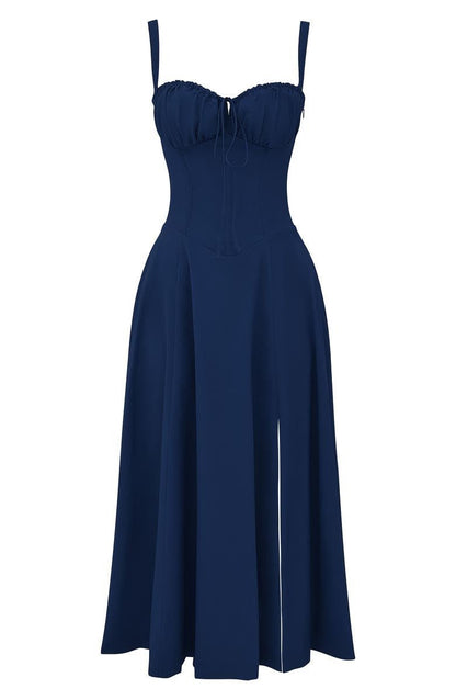Women's Floral Corset Midi Dress | Figure-Flattering Dress | Steven & Levon