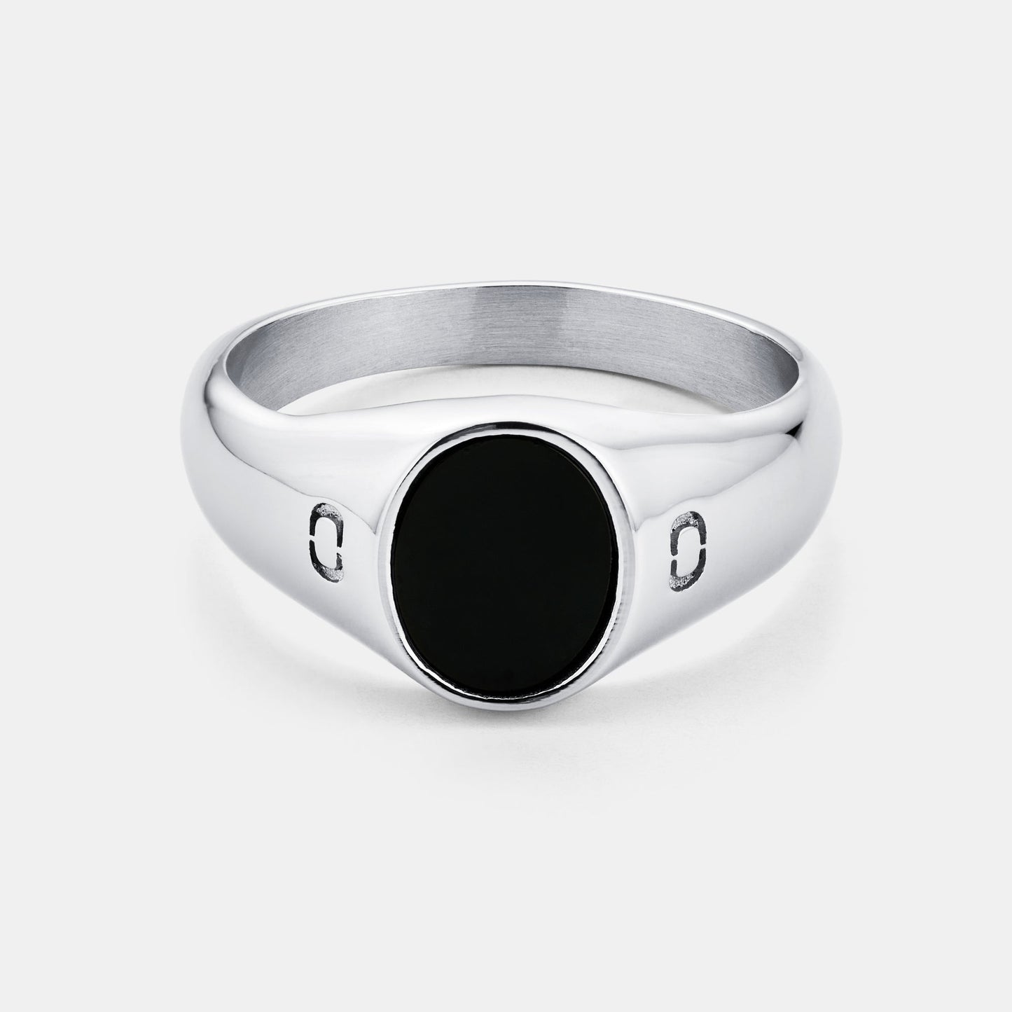 Oval Stone Ring | Gold or Silver | Unisex | Stainless Steel | Oval Gemstone | Classic Style | Steven & Levon