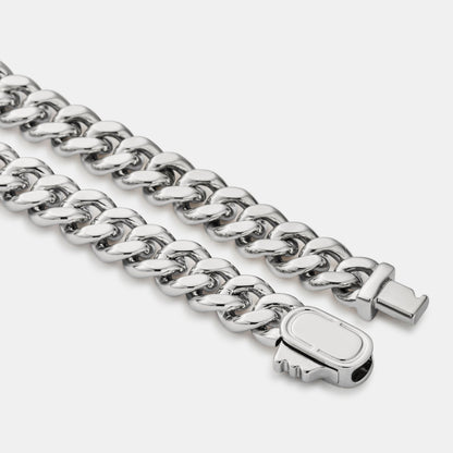 Onyx Cuban Bracelet | Men | Stainless Steel | Silver & Gold | 6mm Onyx Stone | Steven & Levon