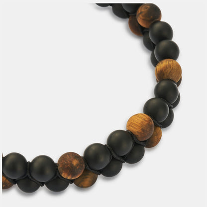 Onyx Stack Bead Bracelet | Men | Onyx Beads | Stackable Bracelet | Steven & Levon
