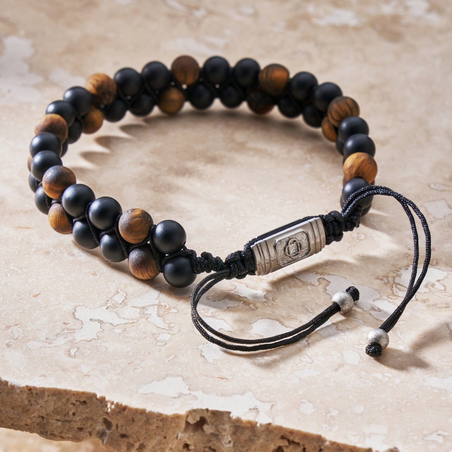 Onyx Stack Bead Bracelet | Men | Onyx Beads | Stackable Bracelet | Steven & Levon