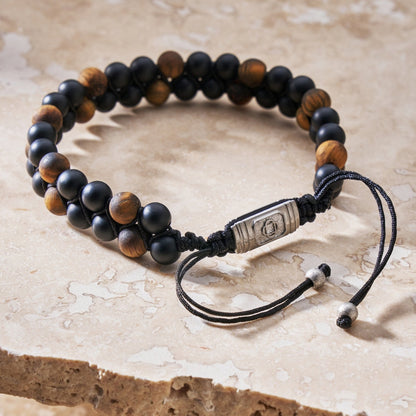 Onyx Stack Bead Bracelet | Men | Onyx Beads | Stackable Bracelet | Steven & Levon