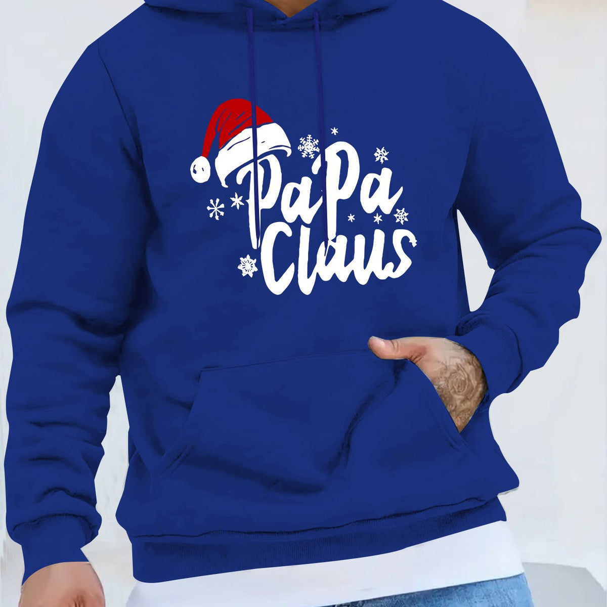 Santa Claus Hoodie | Long Sleeve | Front Pocket | Festive Christmas Style | Steven & Levon