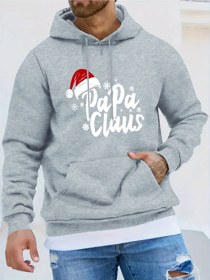 Santa Claus Hoodie | Long Sleeve | Front Pocket | Festive Christmas Style | Steven & Levon