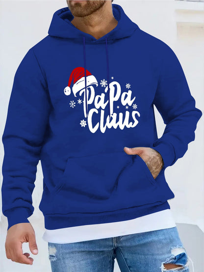 Santa Claus Hoodie | Long Sleeve | Front Pocket | Festive Christmas Style | Steven & Levon