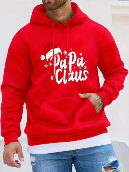 Santa Claus Hoodie | Long Sleeve | Front Pocket | Festive Christmas Style | Steven & Levon