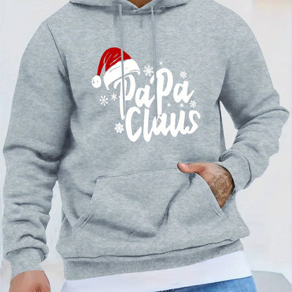 Santa Claus Hoodie | Long Sleeve | Front Pocket | Festive Christmas Style | Steven & Levon