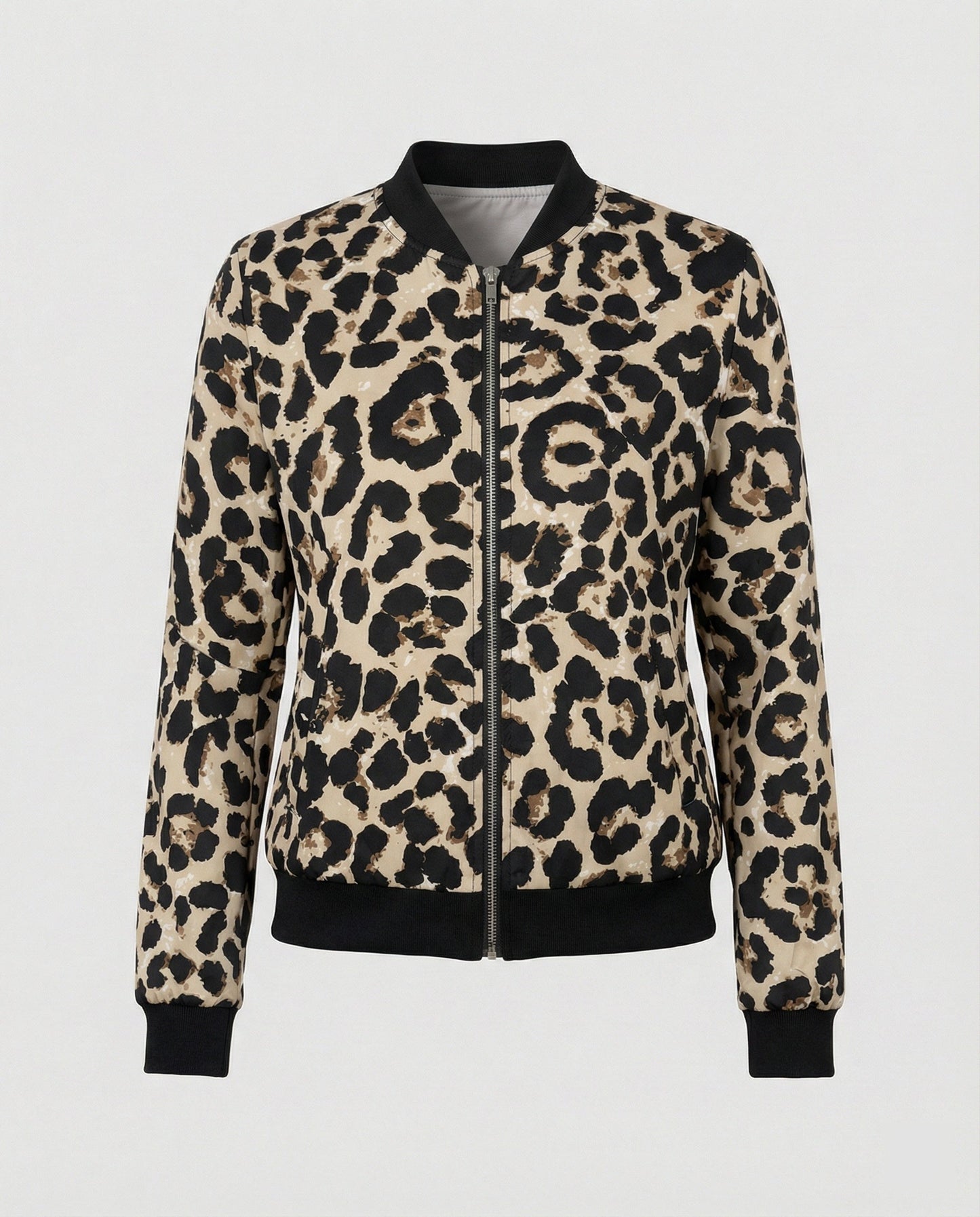 Shiny Bomber Jacket | Women | Zip Front | Lightweight Outerwear | Steven & Levon