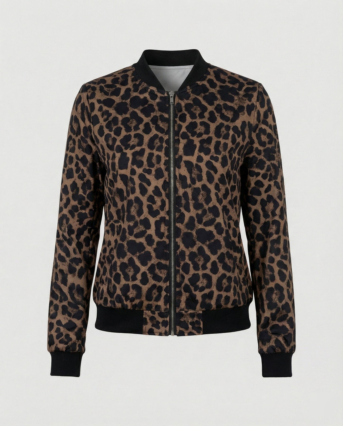 Shiny Bomber Jacket | Women | Zip Front | Lightweight Outerwear | Steven & Levon