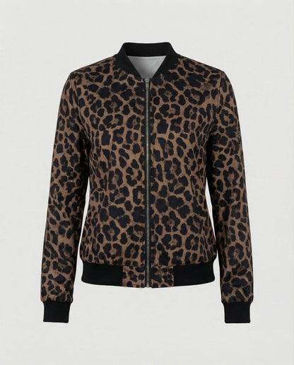 Shiny Bomber Jacket | Women | Zip Front | Lightweight Outerwear | Steven & Levon