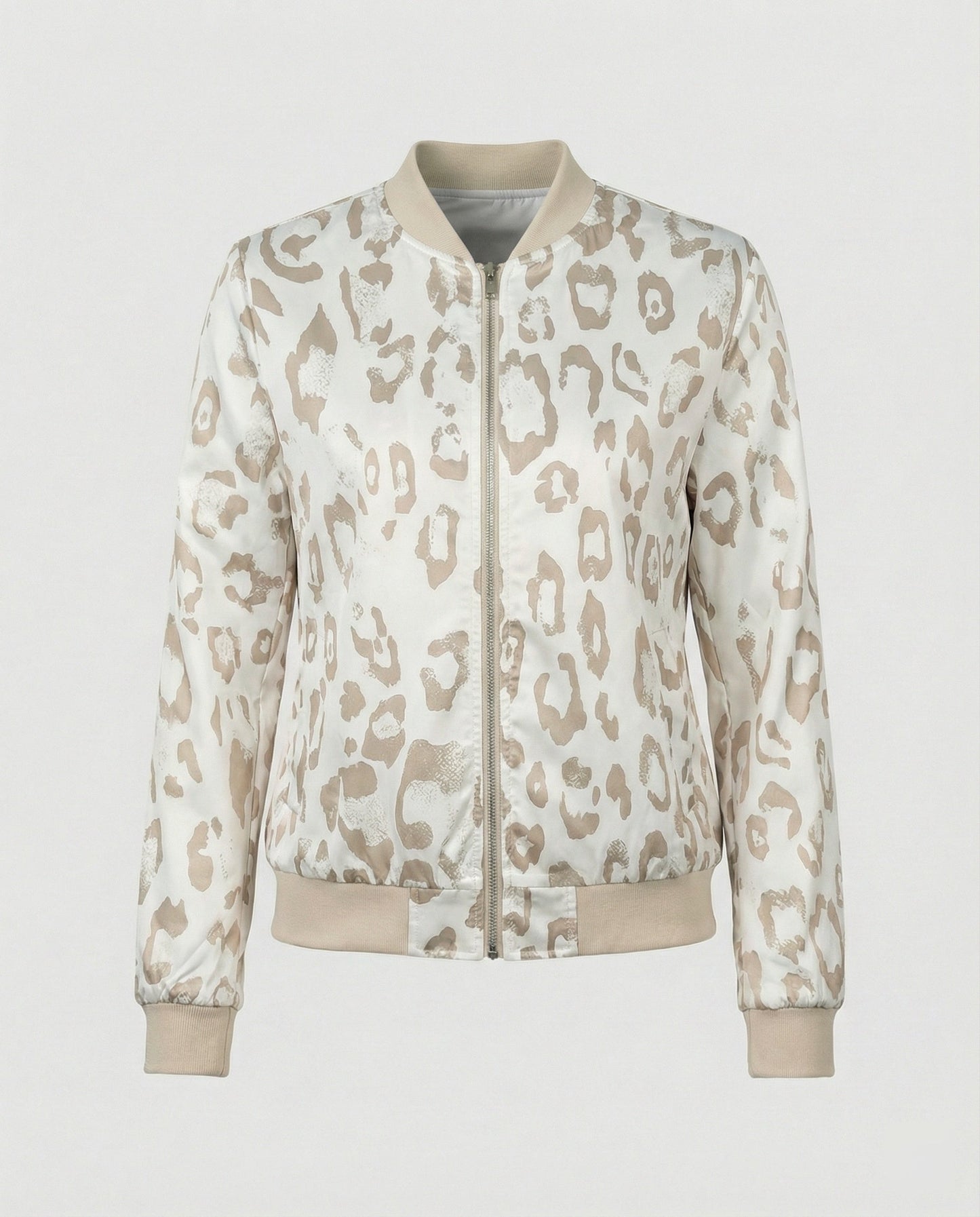 Shiny Bomber Jacket | Women | Zip Front | Lightweight Outerwear | Steven & Levon