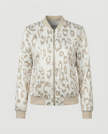 Shiny Bomber Jacket | Women | Zip Front | Lightweight Outerwear | Steven & Levon