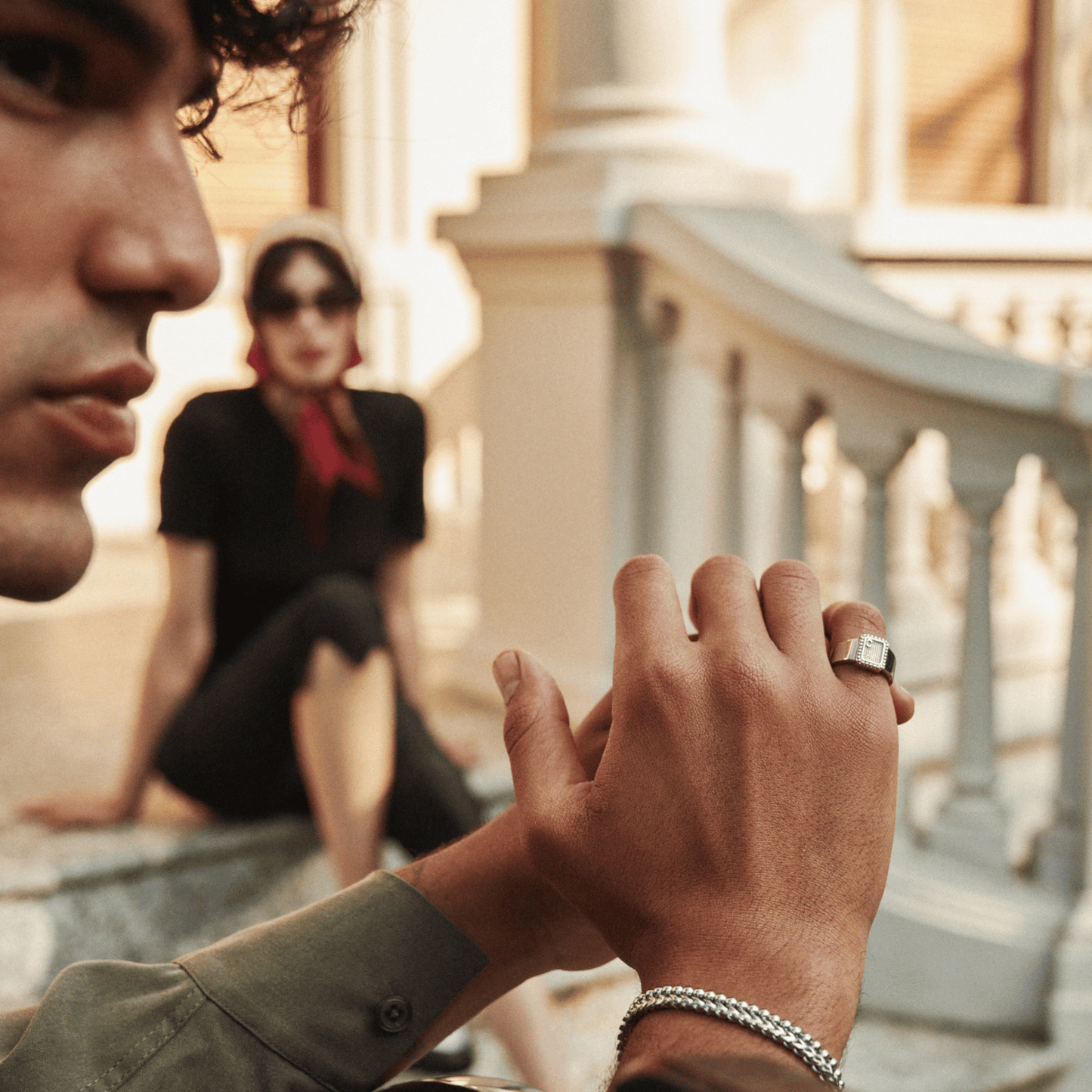 Royal Signet Ring | Silver | Unisex | Stainless Steel | Royal Crest Design | Classic Style | Steven & Levon