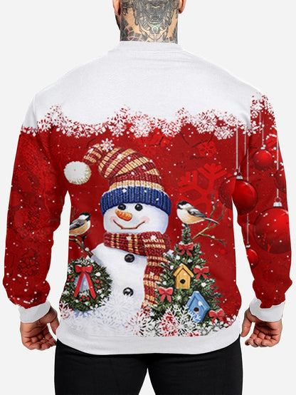 Santa & Reindeer Sweatshirt | Men's Crewneck | Festive Holiday Pullover | Steven & Levon