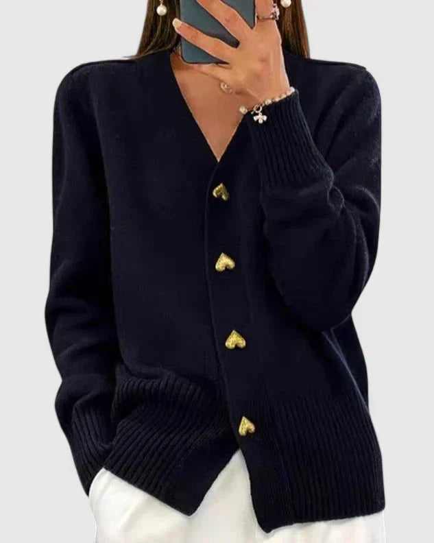 Refined Knit Cardigan | Women | Button Front | Soft Knit | Chic Everyday Layering | Steven & Levon