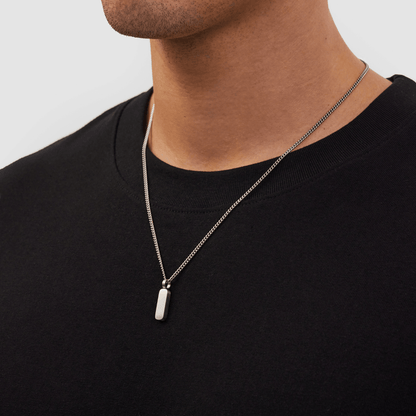 Silver Totem Pendant | Men | Stainless Steel | Symbolic Design | Statement Necklace | Steven & Levon