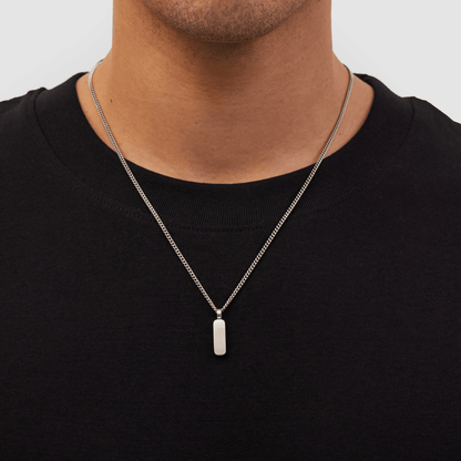 Silver Totem Pendant | Men | Stainless Steel | Symbolic Design | Statement Necklace | Steven & Levon