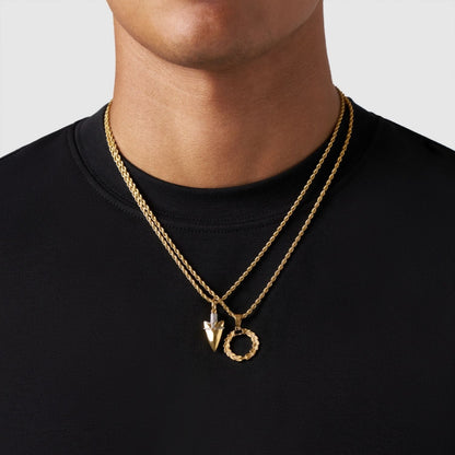 Gold Pendant Set | Unisex | Stainless Steel | Customisable Jewellery | Layered Necklace Set | Steven & Levon
