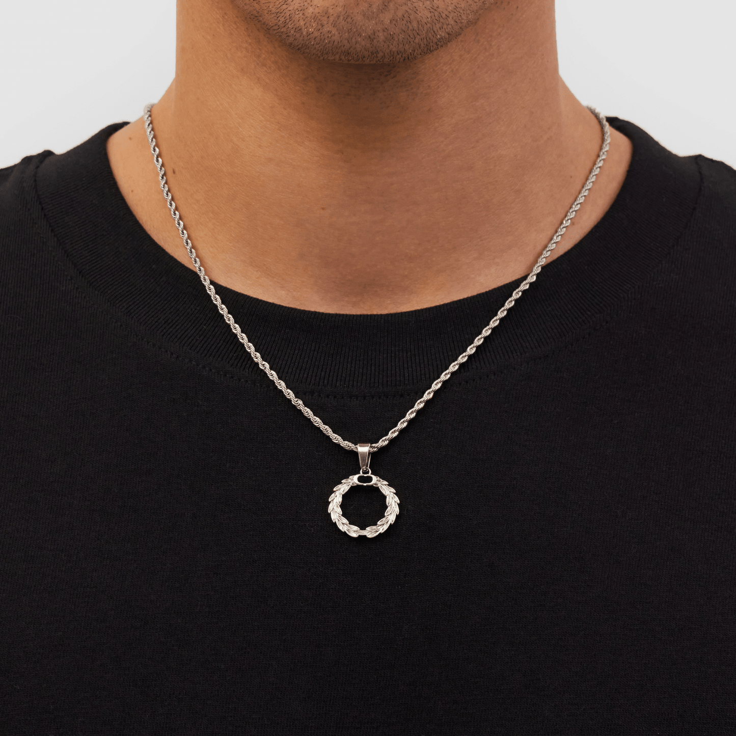 Silver Triumph Pendant | Men | Stainless Steel | Symbolic Design | Statement Necklace | Steven & Levon