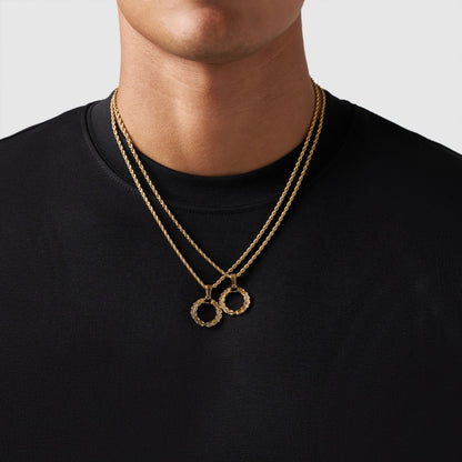 Gold Pendant Set | Unisex | Stainless Steel | Customisable Jewellery | Layered Necklace Set | Steven & Levon