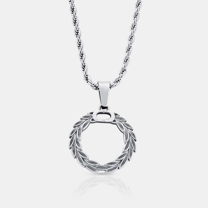 Silver Triumph Pendant | Men | Stainless Steel | Symbolic Design | Statement Necklace | Steven & Levon