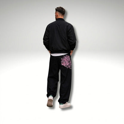 Bloomstride - Wide-Leg Embroidered Street Style Jeans  Everyday Street Styling