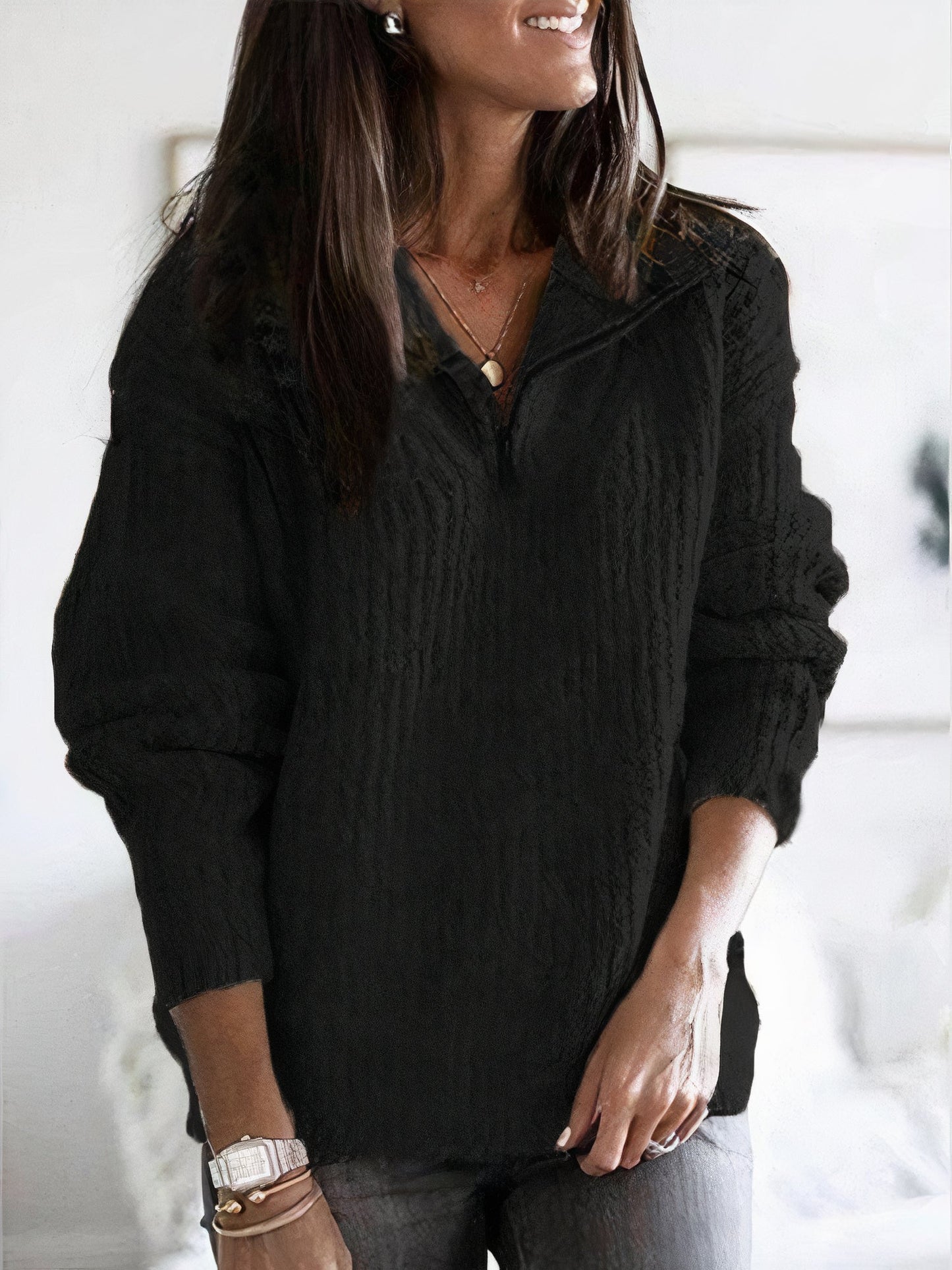 Women's Knit Sweater | Warm Knit Jumper | Soft Cosy Fit | Steven & Levon