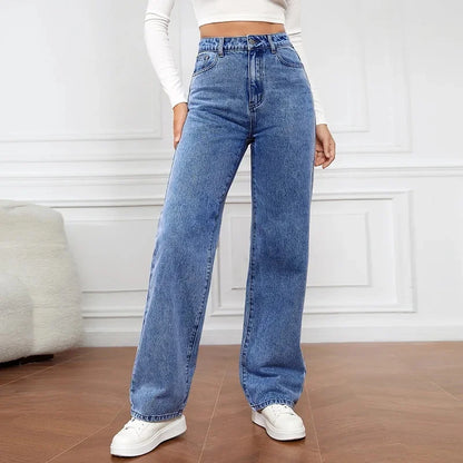 Women's High-Waist Wide-Leg Jeans | Relaxed Fit Denim Pants | Everyday Casual Wear | Steven & Levon