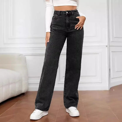 Women's High-Waist Wide-Leg Jeans | Relaxed Fit Denim Pants | Everyday Casual Wear | Steven & Levon