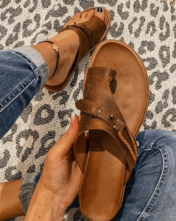Women's Barefoot Flat Sandals | Barefoot Sandals | Lightweight Comfort Fit | Slip-On Open Toe Minimalist Design | Steven & Levon